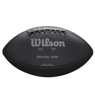 Wilson WTF1846 NFL Jet Black Composite Football Official Size, Größe 9 - schwarz