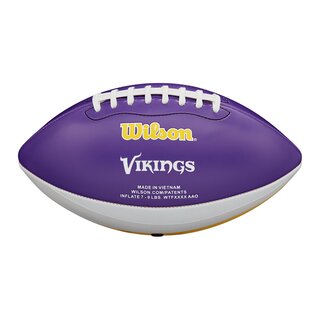 Wilson NFL Peewee Football Team Logo Minnesota Vikings