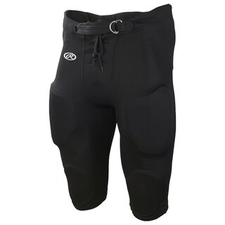 Rawlings FPPI Poly Integrated Pants, 7 Pad All in One Hose - schwarz Gr. XS