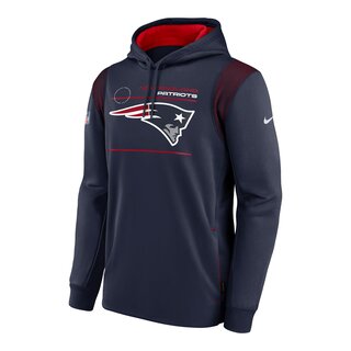 New England Patriots 2021 NFL On-Field Sideline Nike Therma Hoodie - navy Gr. S