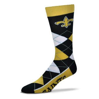 For Bare Feet NFL New Orleans Saints Socken Argyle Lineup