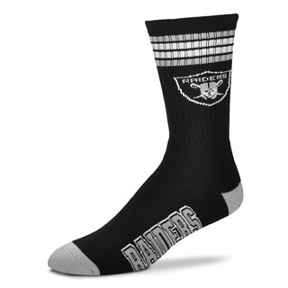 For Bare Feet NFL Las Vegas Raiders Sport Socken 4-Stripe...