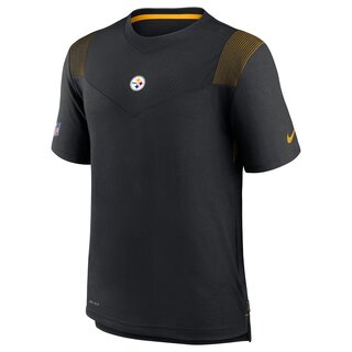 Nike NFL Top Player UV  DRI-FIT T-Shirt Pittsburgh Steelers schwarz - gold - Gr. 2XL