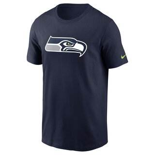 Nike NFL Logo Essential T-Shirt Seattle Seahawks  - navy Gr. M