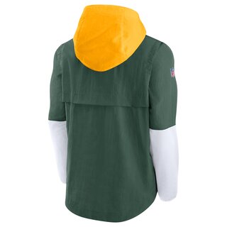 Nike NFL Jacket LWT Player Green Bay Packers, grün - weiß - gelb - Gr. S