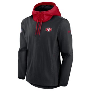 Nike NFL Jacket LWT Player San Francisco 49ers, schwarz - rot - Gr. M