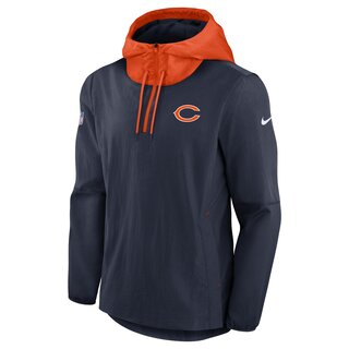 Nike NFL Jacket LWT Player Chicago Bears, navy - orange - Gr. M