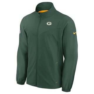 Nike NFL Woven FZ Jacket Green Bay Packers, grün-gelb - Gr. M