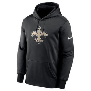 Nike NFL Prime Logo Therma Pullover Hoodie New Orleans Saints, schwarz - Gr. M
