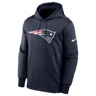 Nike NFL Prime Logo Therma Pullover Hoodie New England Patriots, navy - Gr. 3XL