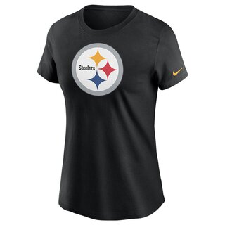 Nike NFL Womens Logo T-Shirt Pittsburgh Steelers, schwarz - Gr. L