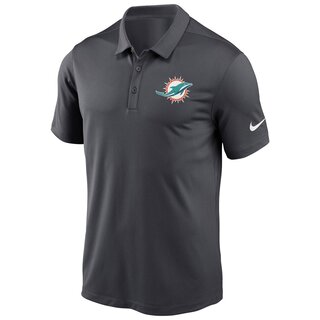 Nike NFL Team Logo Franchise Polo Miami Dolphins, anthrazit