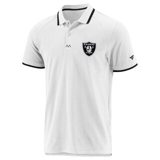 Fanatics NFL Enhanced Sport SS21 Polo Shirt Las Vegas Raiders, weiß - Gr. M