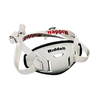Riddell Hardcup, Riddell Kinnriemen, Chinstrap Buckels Mid/High New Version - weiß