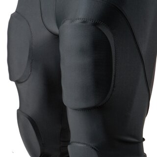 Full Force Wear All in one Integrated Pant,  7 Pad Footballhose - schwarz