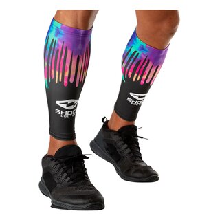 Shock Doctor Showtime Compression Calf Sleeves - Tie Dye Drip L