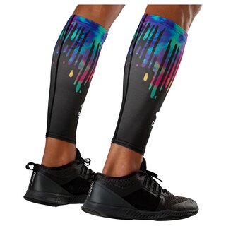 Shock Doctor Showtime Compression Calf Sleeves - Tie Dye Drip L