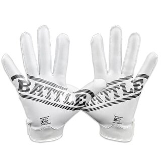 BATTLE Doom 1.0 Wide Receiver Handschuhe weiß L