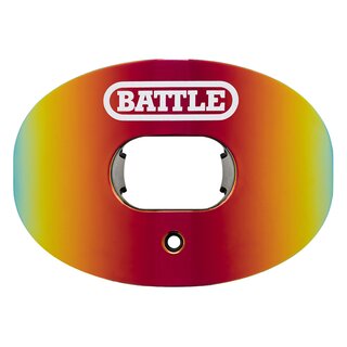 BATTLE Oxygen Football Mundstück mit Lippenschild Limited Edition prism rot/orange