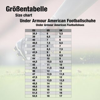 Under Armour Highlight Hammer MC Footballschuhe, 3025085 - schwarz/weiß Gr.12 US
