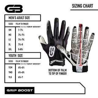 Grip Boost Big Lineman Football Handschuhe - schwarz-weiß Gr. XL