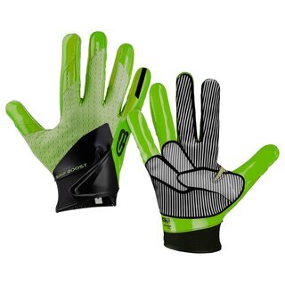 Grip Boost Stealth 5.0 Peace American Football Receiver Handschuhe - Lime grün Gr.S