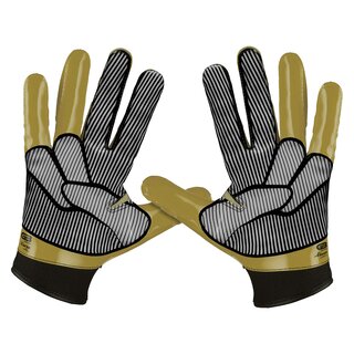 Grip Boost Stealth 5.0 Peace American Football Receiver Handschuhe - Gold Gr.2XL