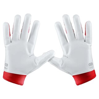 Grip Boost Stealth 5.0 Dual Color American Football Receiver Handschuhe - rot/weiß Gr.M