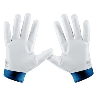 Grip Boost Stealth 5.0 Dual Color American Football Receiver Handschuhe - blau/weiß Gr.L
