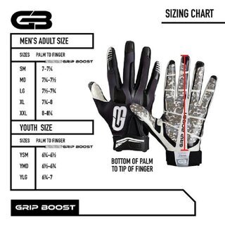 Grip Boost Stealth 5.0 Peace Receiver Glove, Mesh gleiche Farbe - Orange Gr.S