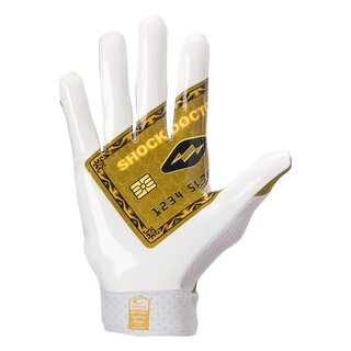 Shock Doctor Showtime Gold Receiver Handschuhe - weiß/gold creditcard Gr.XL