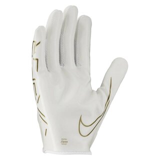 Nike Vapor Jet 7.0 white American Football Receiver Handschuhe - weiß/gold Gr.M