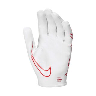Nike Vapor Jet 7.0 white American Football Receiver Handschuhe - weiß/rot Gr.M