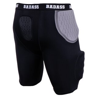 BADASS Power 5-Pad Unterhose - schwarz/grau Gr. M
