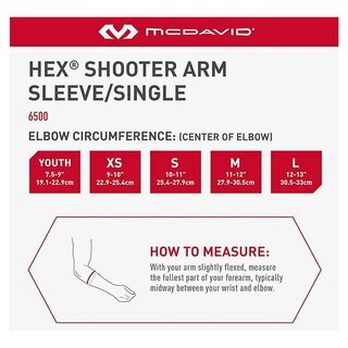 McDavid 6500 HEX Unterarmschutz Armstulpe/Shooter arm sleeve - royal Gr.S