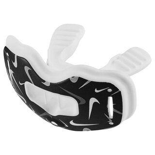 Nike Alpha Lip Protector Mouthguard + quick release Strap - weiß-grau