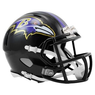 NFL AMP Team Baltimore Ravens Riddell Speed Replica Mini Helm