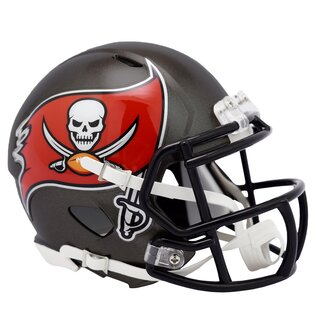 NFL AMP Team Tampa Bay Buccaneers Riddell Speed Replica Mini Helm