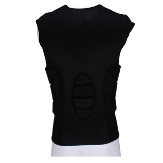 Full Force Wear 3 Pad Shirt mit Rippenpolsterung - schwarz Gr. S