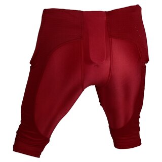 Active Athletics American Football Hose 7 Pad All in One Gamepants - rot Gr. XS