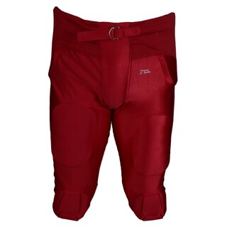 Active Athletics American Football Hose 7 Pad All in One Gamepants - rot Gr. M
