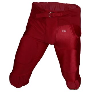 Active Athletics American Football Hose 7 Pad All in One Gamepants - rot Gr. XL