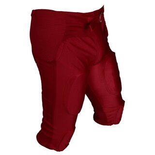 Active Athletics American Football Hose 7 Pad All in One Gamepants - rot Gr. 2XL