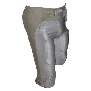 Active Athletics American Football Hose 7 Pad All in One Gamepants - silber Gr. XS