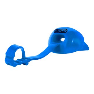 BATTLE Oxygen Football Mundschutz + Lippenschutz mit festem Strap, Senior - columbia blau