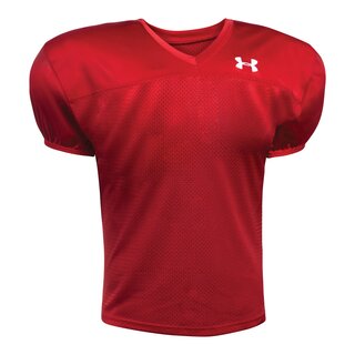 Under Armour Pipeline American Football Practice Jersey - rot Gr. M