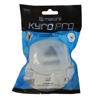 makura Kyro Pro Strapped Mundschutz mit Hygiene Box, Senior, schwarz