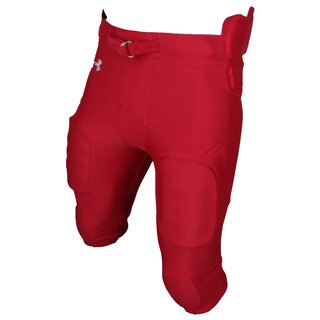Under Armour 7 Pad All in one Integrated Pant, Footballhose - rot Gr. 2XL