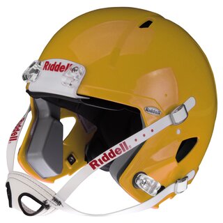 Riddell Victor-i Jugend Helm bis 15 Jahre (ohne Facemask), Größe L/XL - gelb