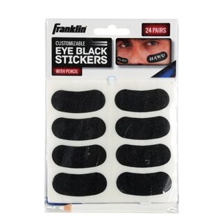 Franklin Eye Black Sticker, 24 Paar matt schwarz mit...